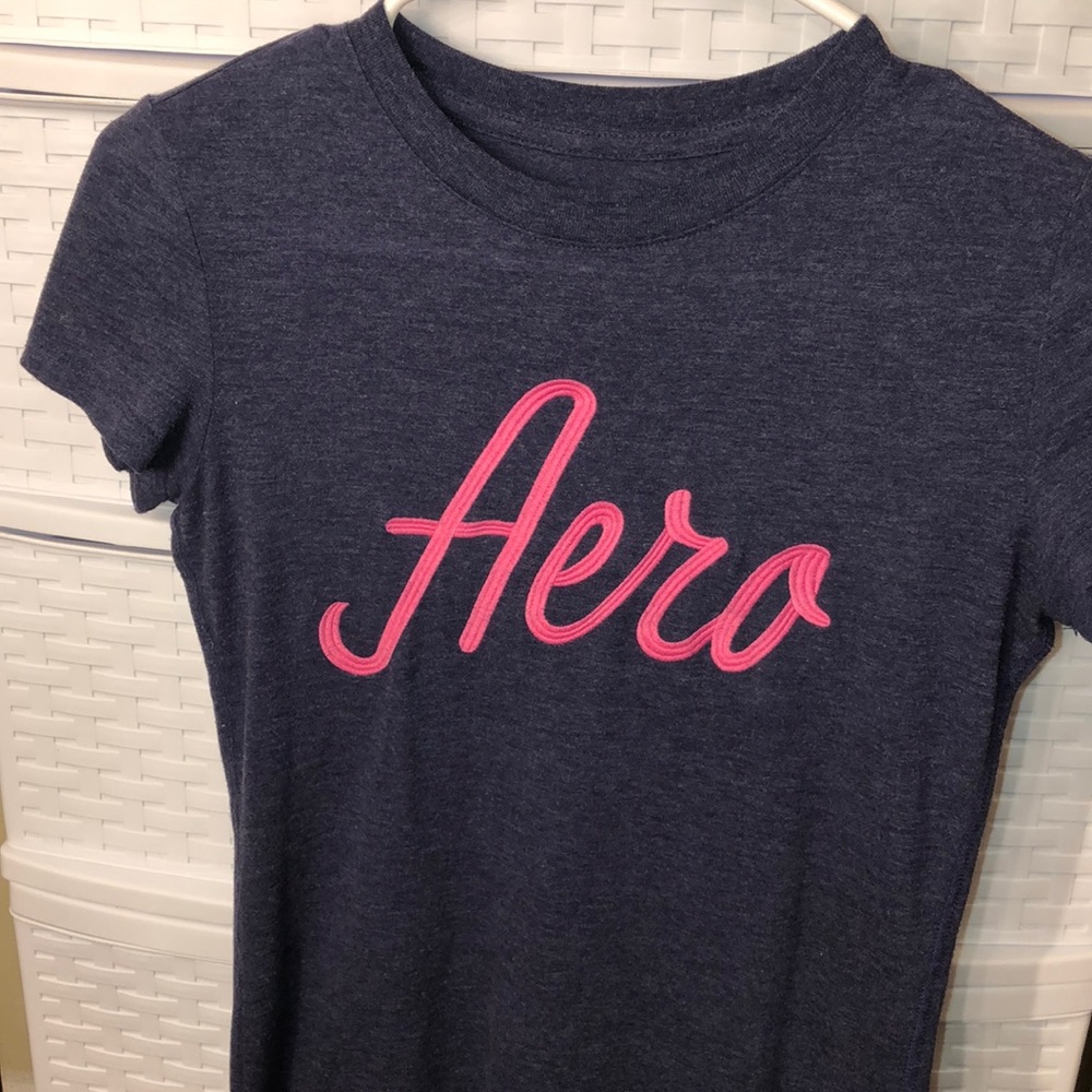 Shirt that says “Aero”
